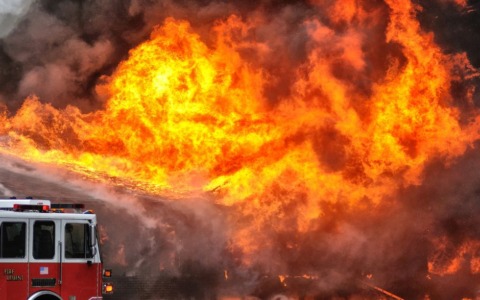 Incendio in Valsessera causato da un fulmine sulla Punta delle Camosce